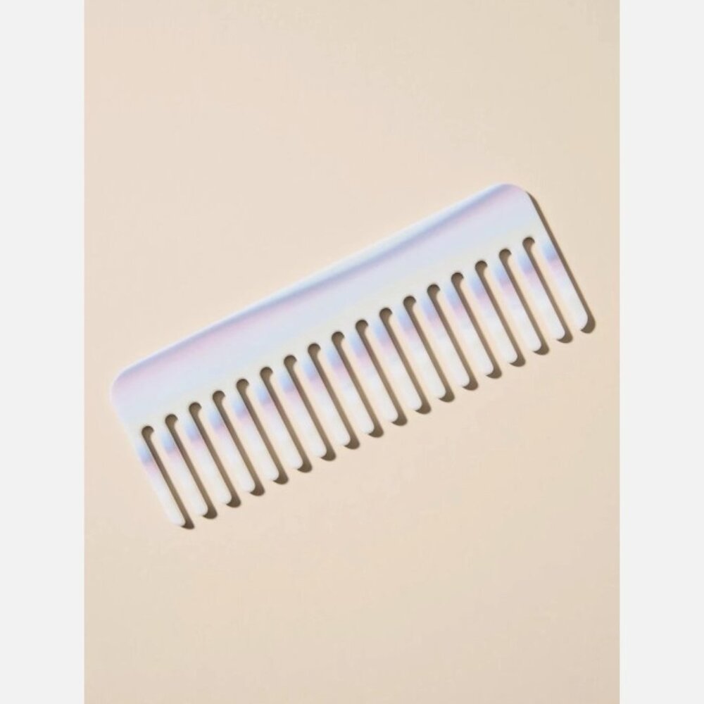 NWT Anthropologie Large Striped Comb Wide Toothed Purple